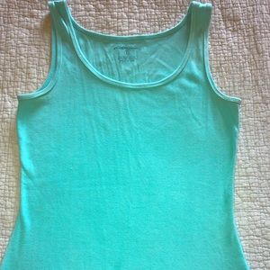 ***Eddie Bauer ribbed cotton tank, women's Large**